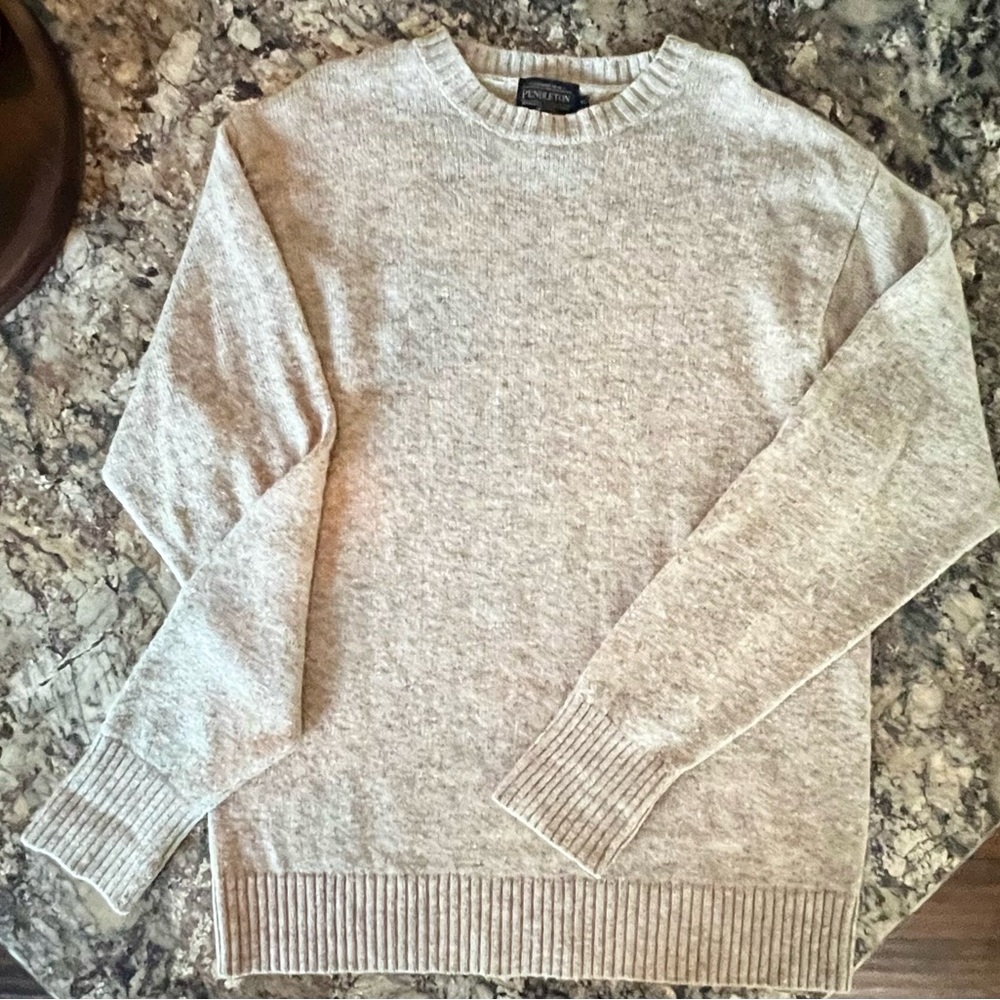Pendleton Men's Tan/Beige Crewneck Sweater
